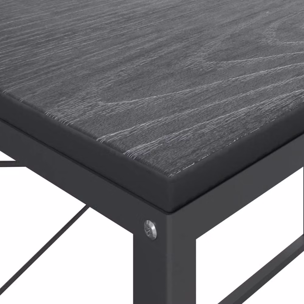 Berkfield Home Computer Desk in Black, W/D/H: 110 x 60 x 70 cm – 3