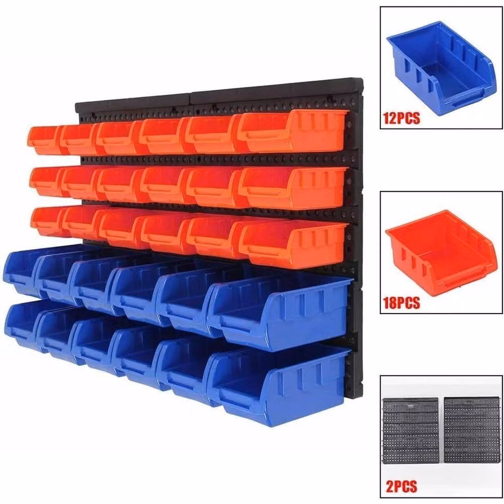 FORGEVIO DIY 30 Drawer Storage Organiser Unit in Multicolour – 2