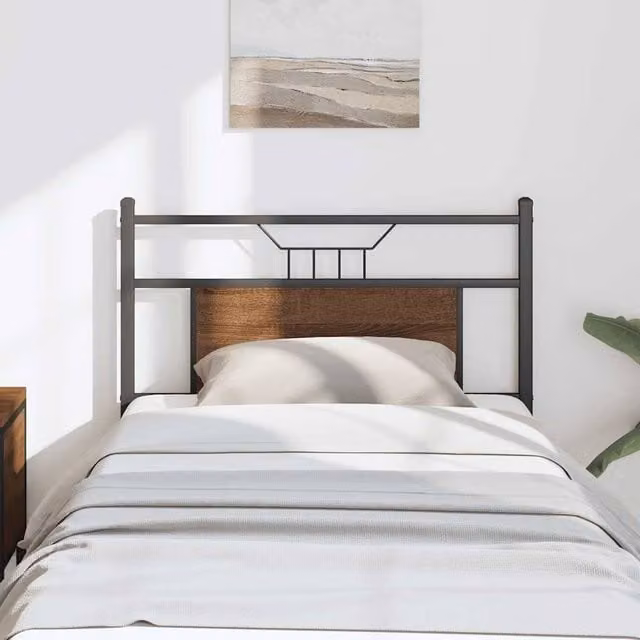Berkfield Home Brown Oak Headboard, Width: 75 cm