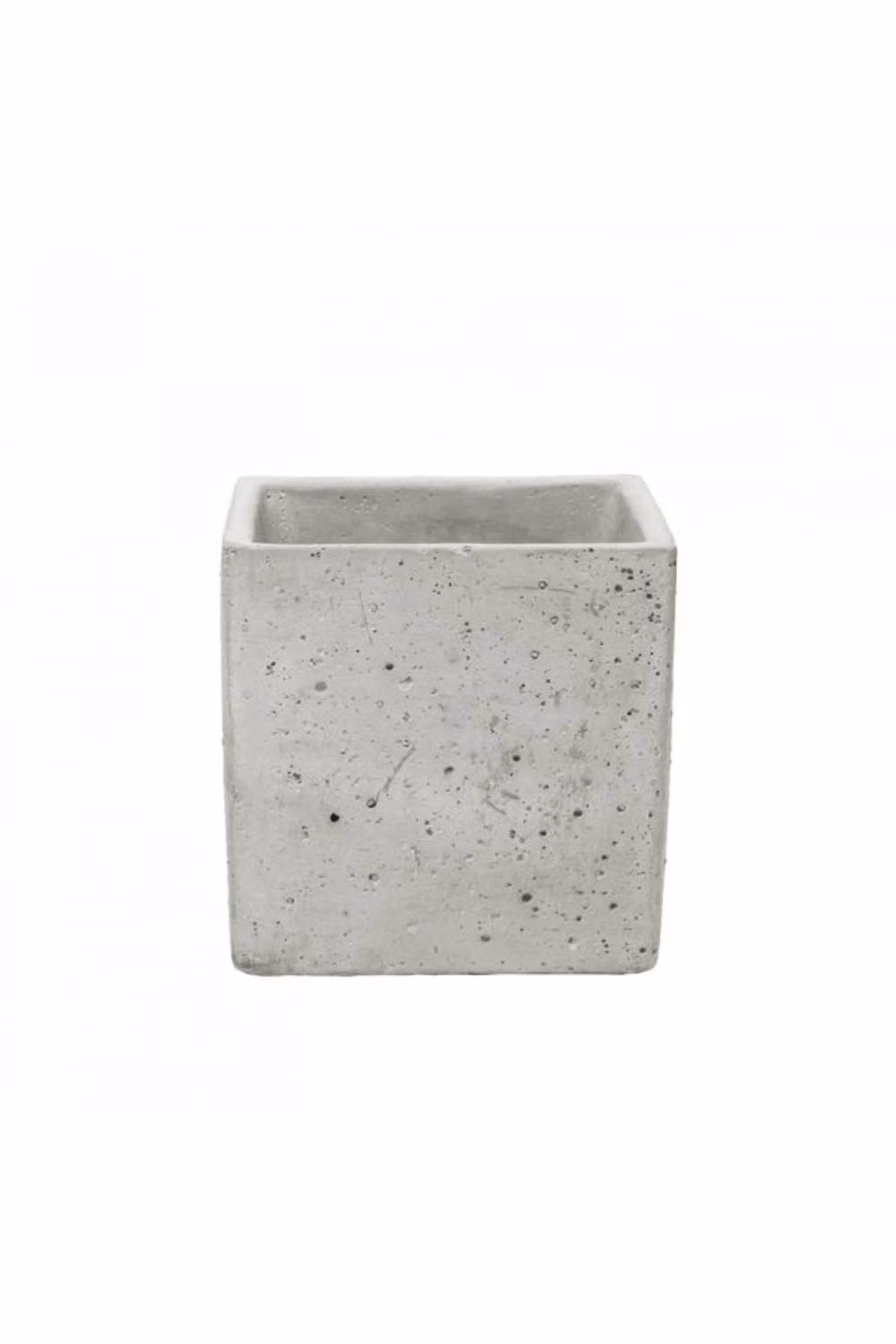 KDMD Square Cement Flower Pot, 10cm, 4 Pack, Grey – 2