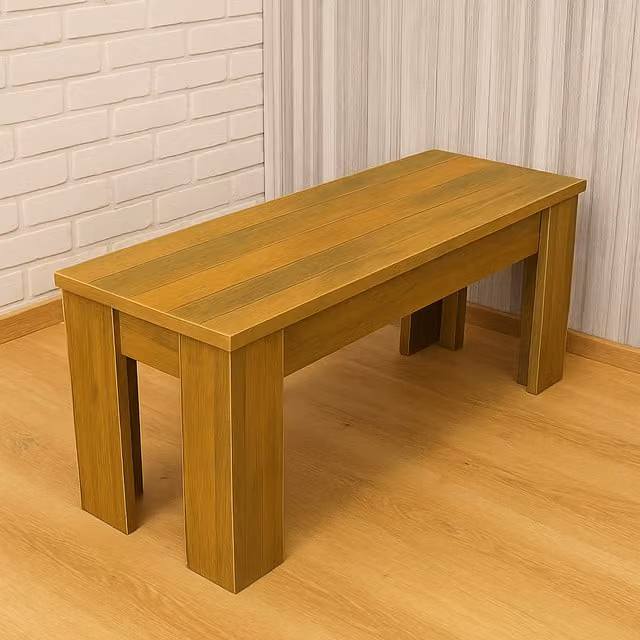 Kosy Koala Rustic Brown Wood Dining Table and Benches Set