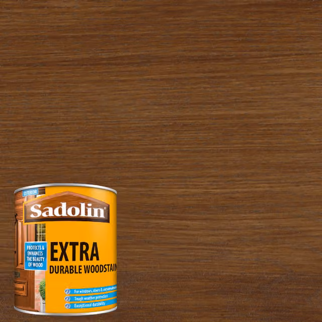 Sadolin Extra Durable Water Repellent Woodstain in Walnut Brown, 1 l