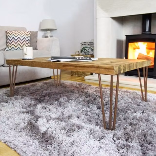 SkiSki Set of 4 Brass Hairpin Legs in Gold