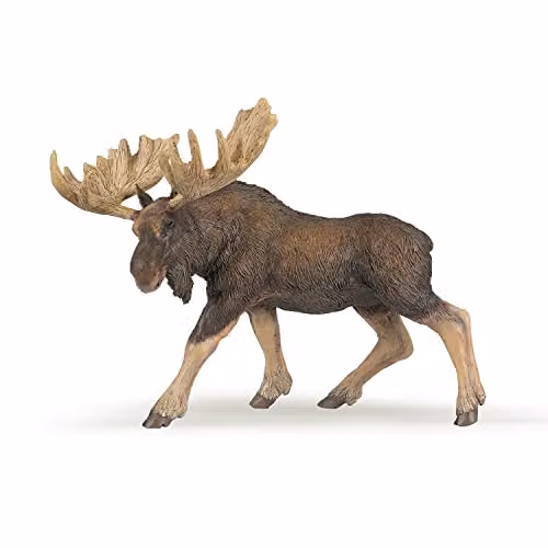 Papo Wild Life Collection Realistic Moose Figure, Brown