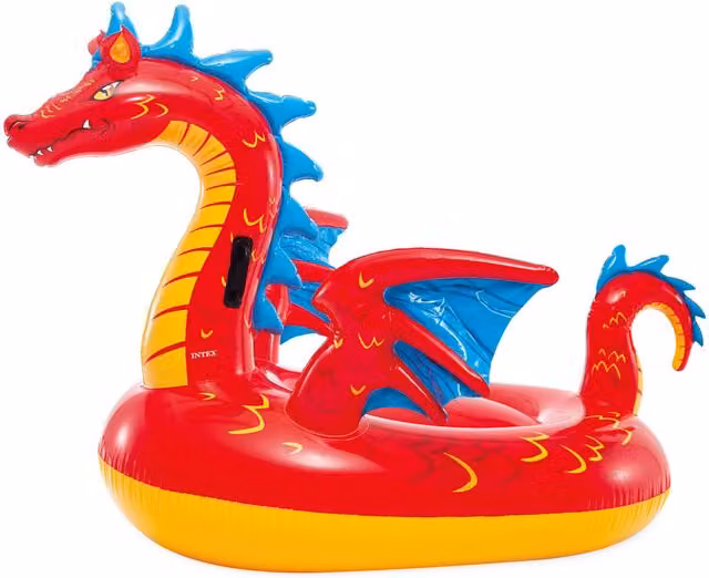 Intex Mystical Dragon Swimming Pool Ride-On in Red