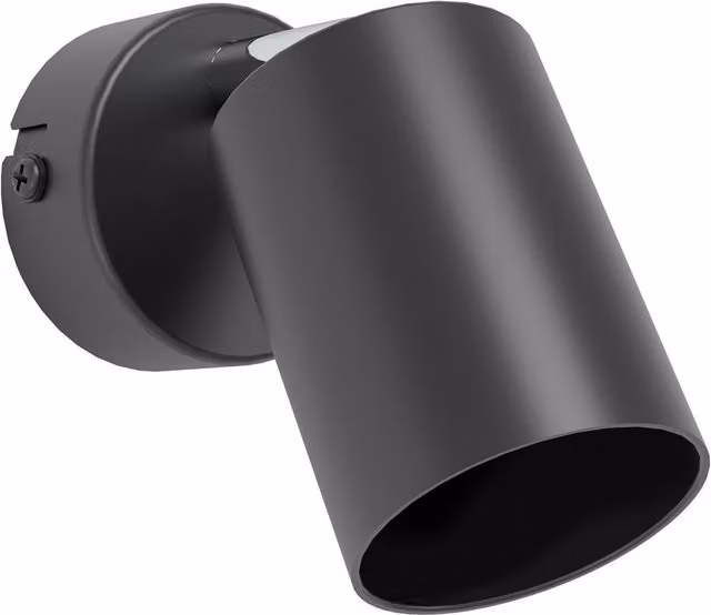 Eglo Basic Reciso-E Black Steel Wall Spotlight in Black
