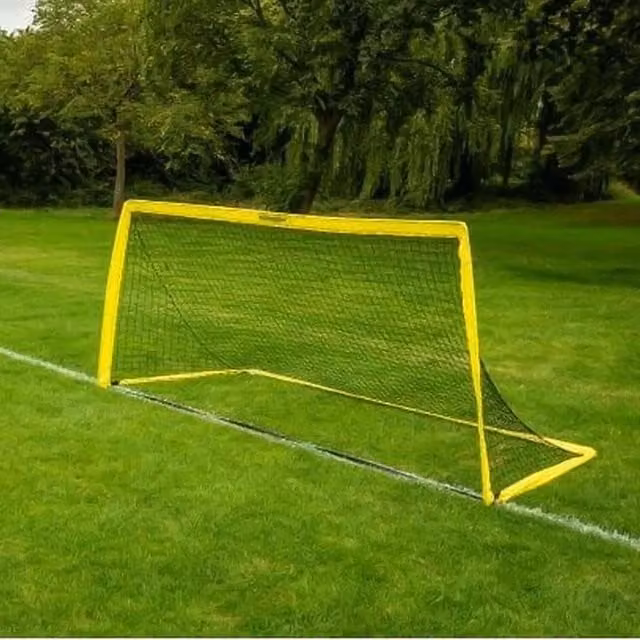 Kickmaster 8ft Fibreglass Flexi Goal in Yellow