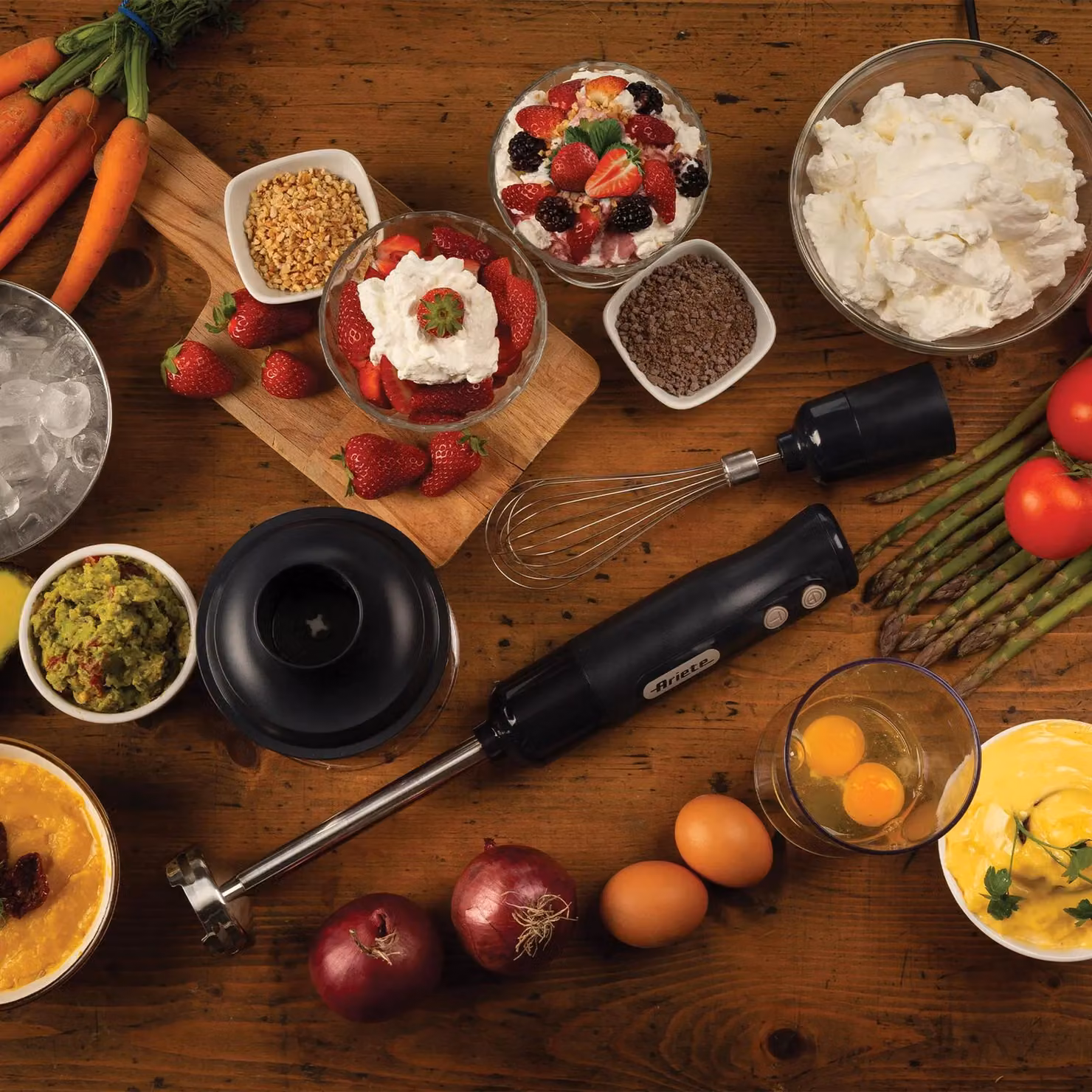 Ariete 3 in 1 Breakfast Line Hand Blender in Grey – 3