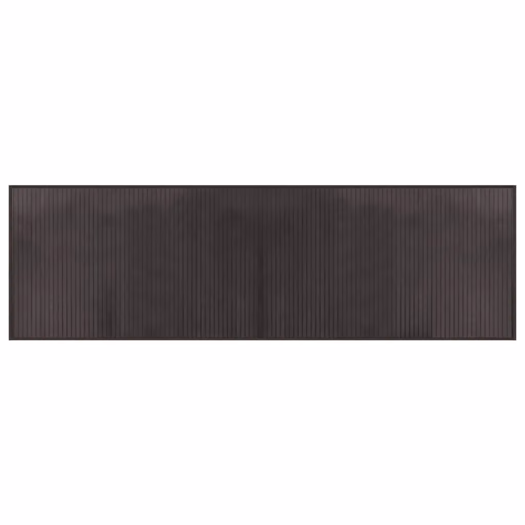Berkfield Home Rectangular Bamboo Rug in Brown, W/D/H: 60 x 200 cm – 2