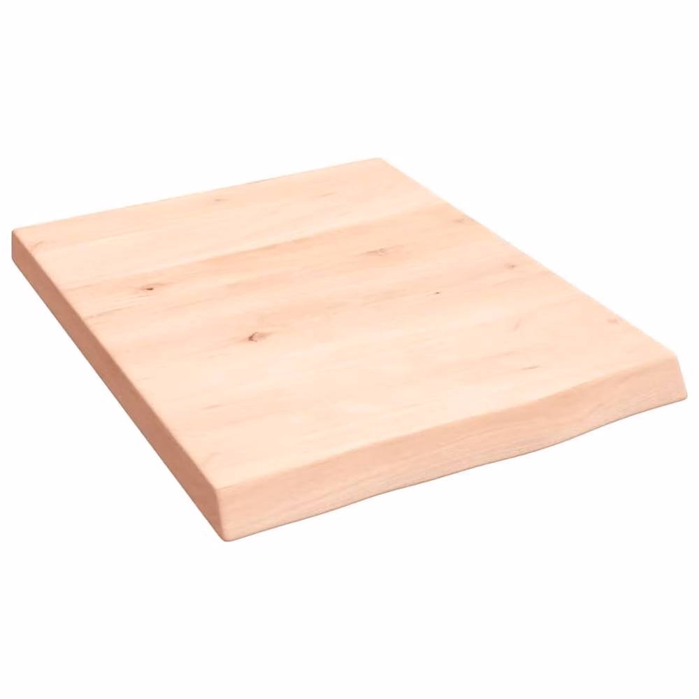 Berkfield Home Wall Mounted Rustic Oak Shelf in Beige, W: 50 cm, H: 40 cm, D: 2 cm – 2