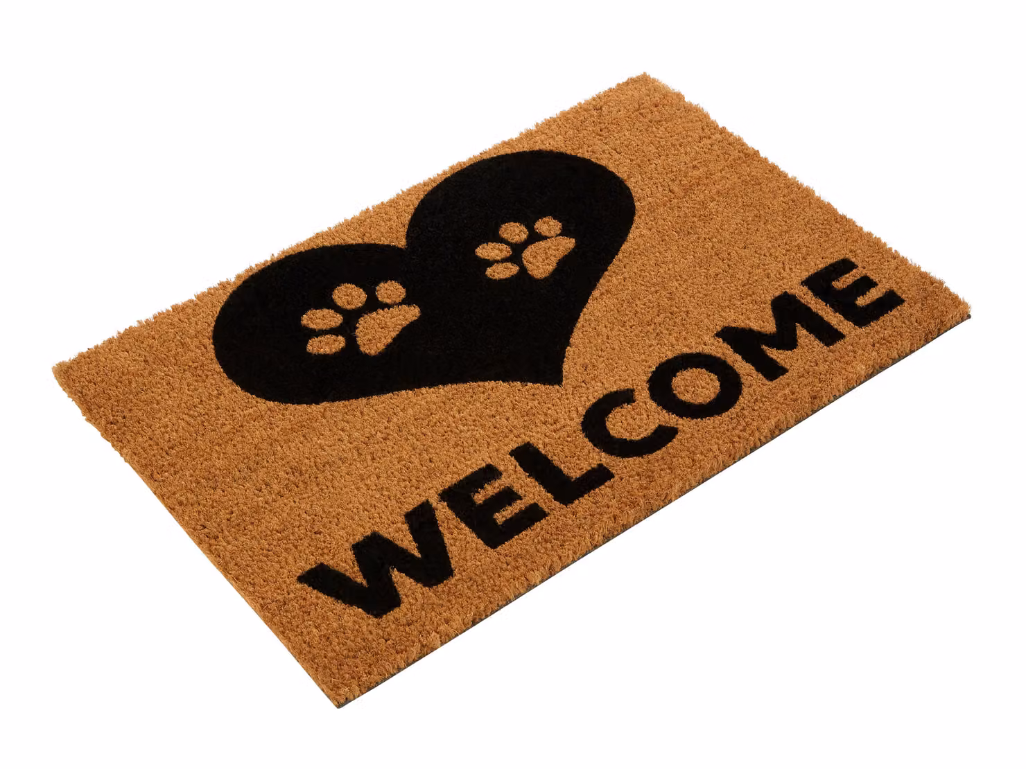 Orsina Filta Paw Heart Doormat in Brown and Black, Diameter: 100 cm – 2