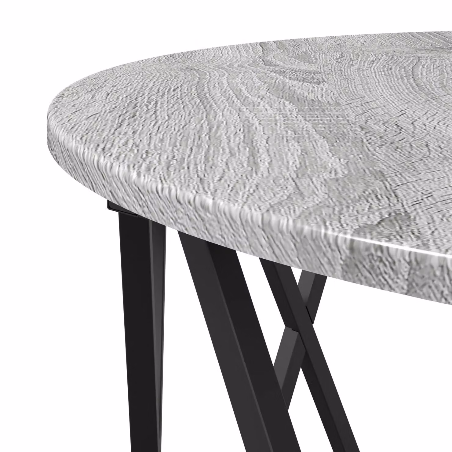 Berkfield Home Sonoma Coffee Table in Grey, W/D/H: 80 x 80 x 42 cm – 4