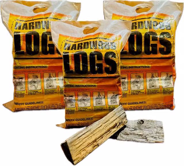Warma Kiln Dried Hardwood Logs in Brown, 3 Packs