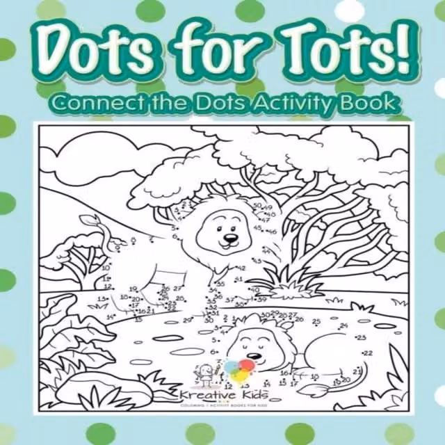 Kreative Kids Dots for Tots Connect the Dots Activity Book, Multicolour Paperback