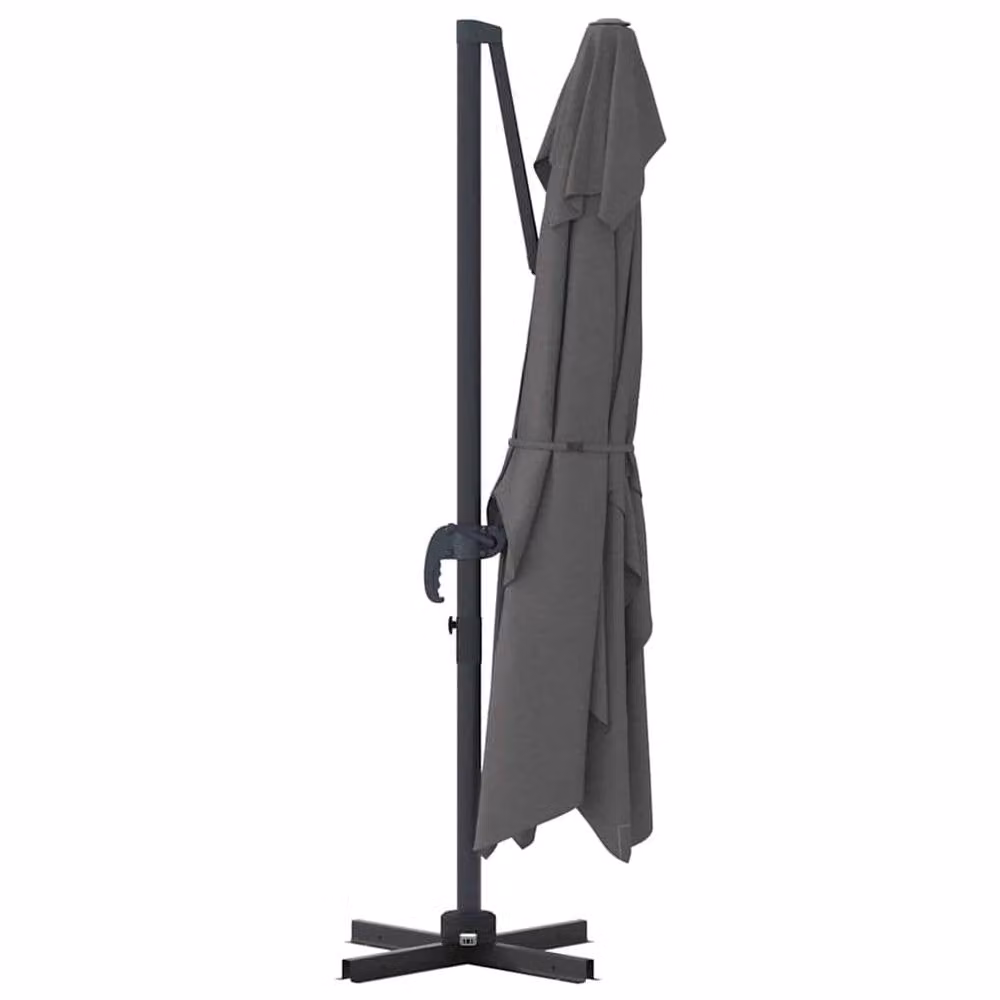 Berkfield Home Cantilever Umbrella in Anthracite Grey with Polyester Canopy and Powder-Coated Steel Frame – 3