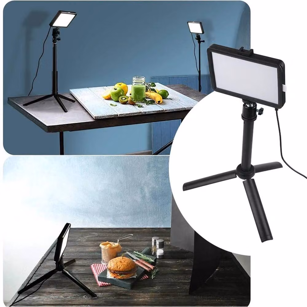 EONLION Portable LED Studio Lamp for Photography and Live Streaming, Black – 3
