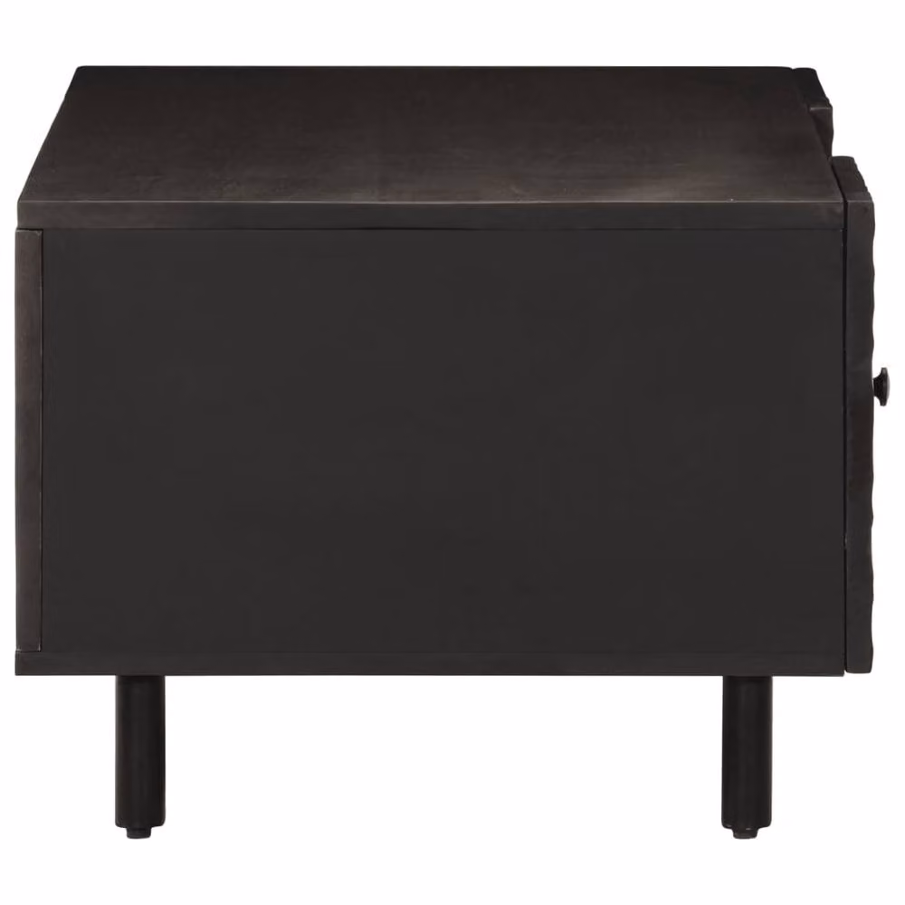 Berkfield Home Beautiful Coffee Table in Black Solid Mango Wood, W: 100 cm, D: 54 cm, H: 40 cm – 4