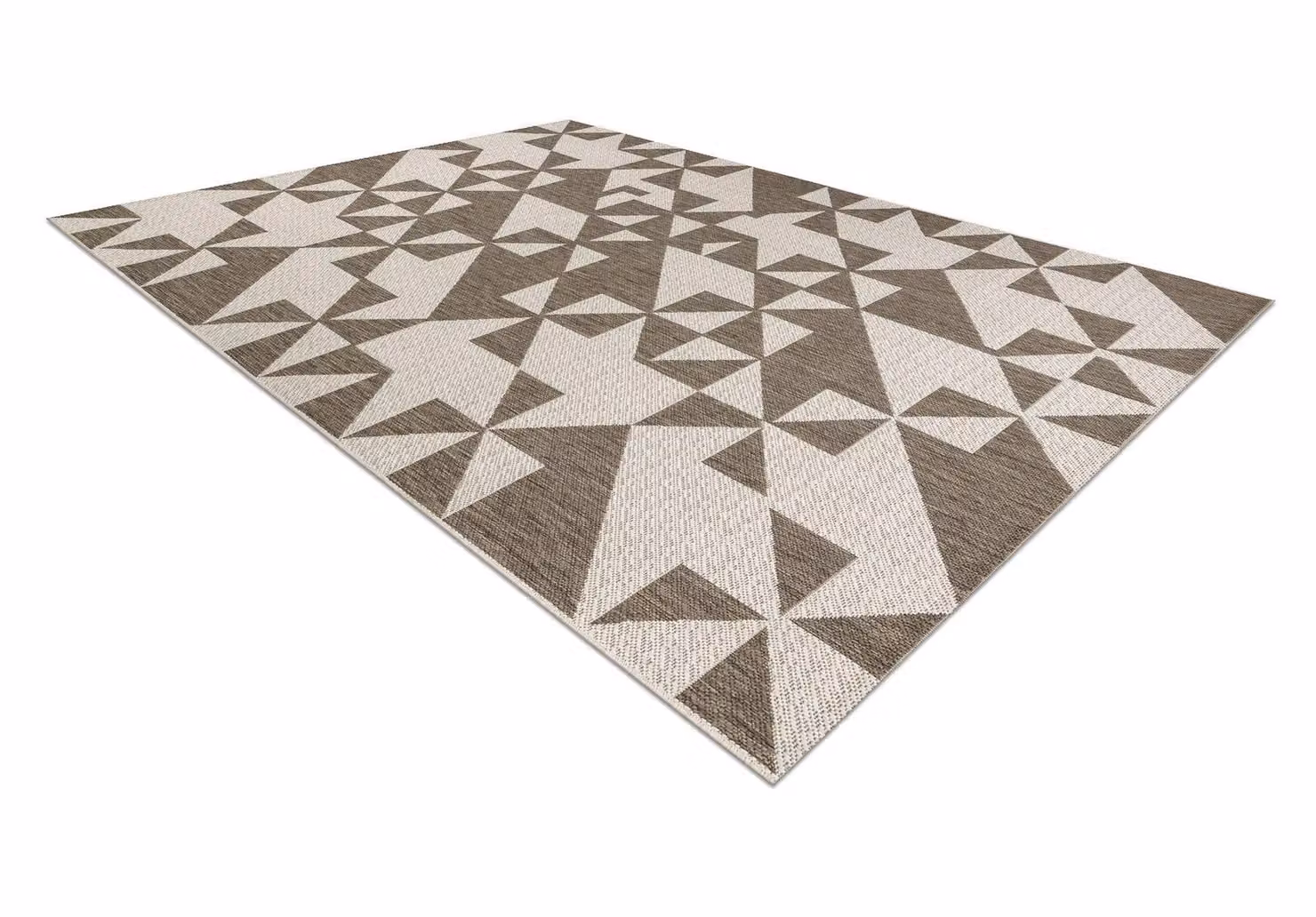 RugsX Floorlux Geometric Modern Rug in Beige, W: 160 cm, D: 230 cm – 2