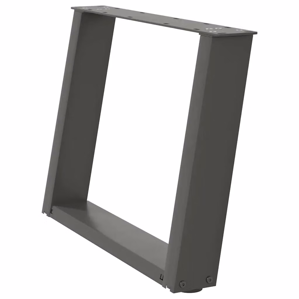 Berkfield Home U-Shaped Steel Coffee Table Legs, 2 Pieces, Anthracite Black, H 70 cm x W 42.5 cm x D 43 cm – 2