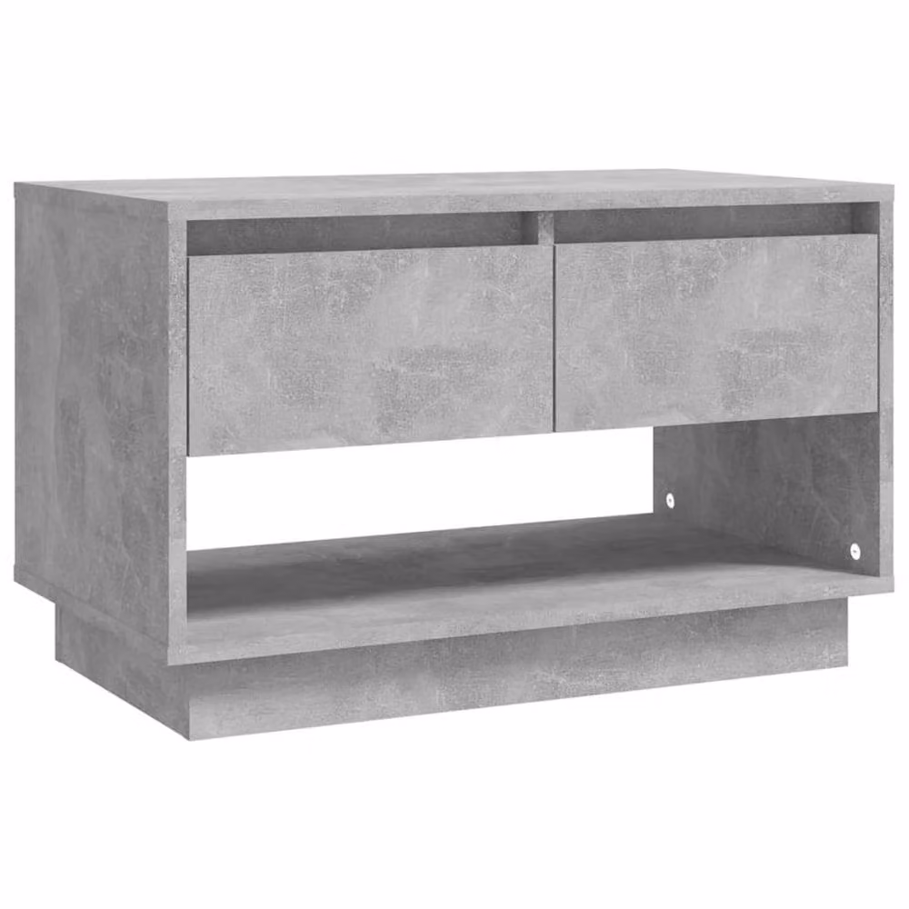 Berkfield Home Modern TV Cabinet in Concrete Grey, W: 70 cm, D: 41 cm, H: 44 cm – 2