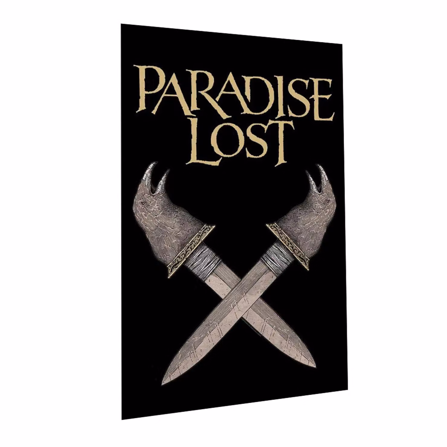 Paradise Lost Obsidian Dagger Textile Poster in Black, W: 70 cm, H: 70 cm – 2