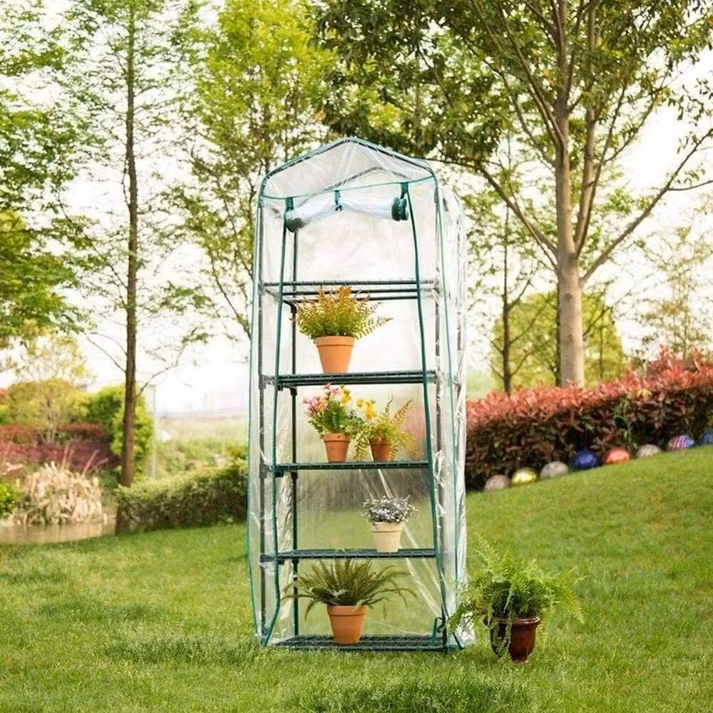 NESTLUNE 5 Tier Mini Greenhouse Garden Plant Grow Bag in Transparent, W: 100 cm, D: 15 cm, H: 15 cm – 2