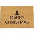 Artsy Mats Traditional Merry Christmas Greeting Doormat, Black, W: 60 cm, D: 40 cm – 2