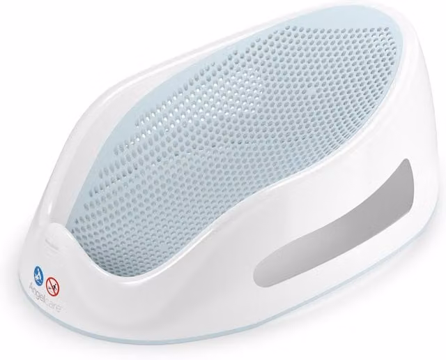 Angelcare Soft Touch Non-Slip Baby Bath Support in Blue and White