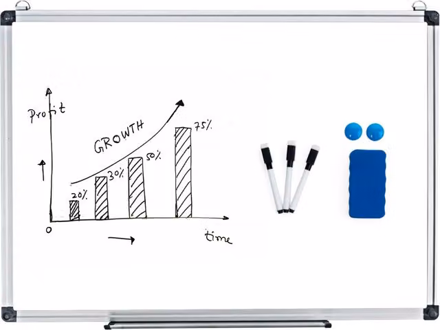 COSTWAY White Wall Mounted Aluminium Whiteboard