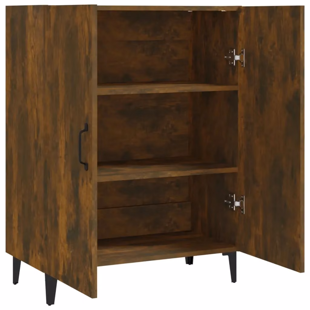 Berkfield Home Smoked Oak Sideboard in Brown, W/D/H: 70 x 34 x 90 cm – 3