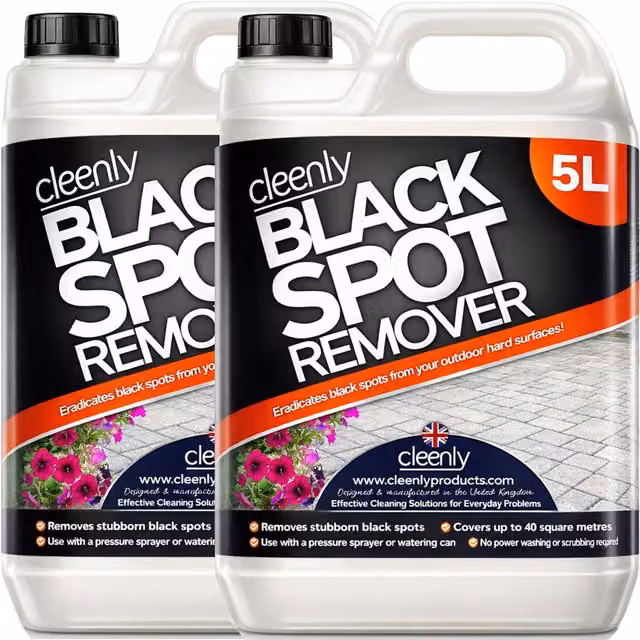 Cleenly Black Spot Remover for Patios and Driveways, 10 l, Transparent