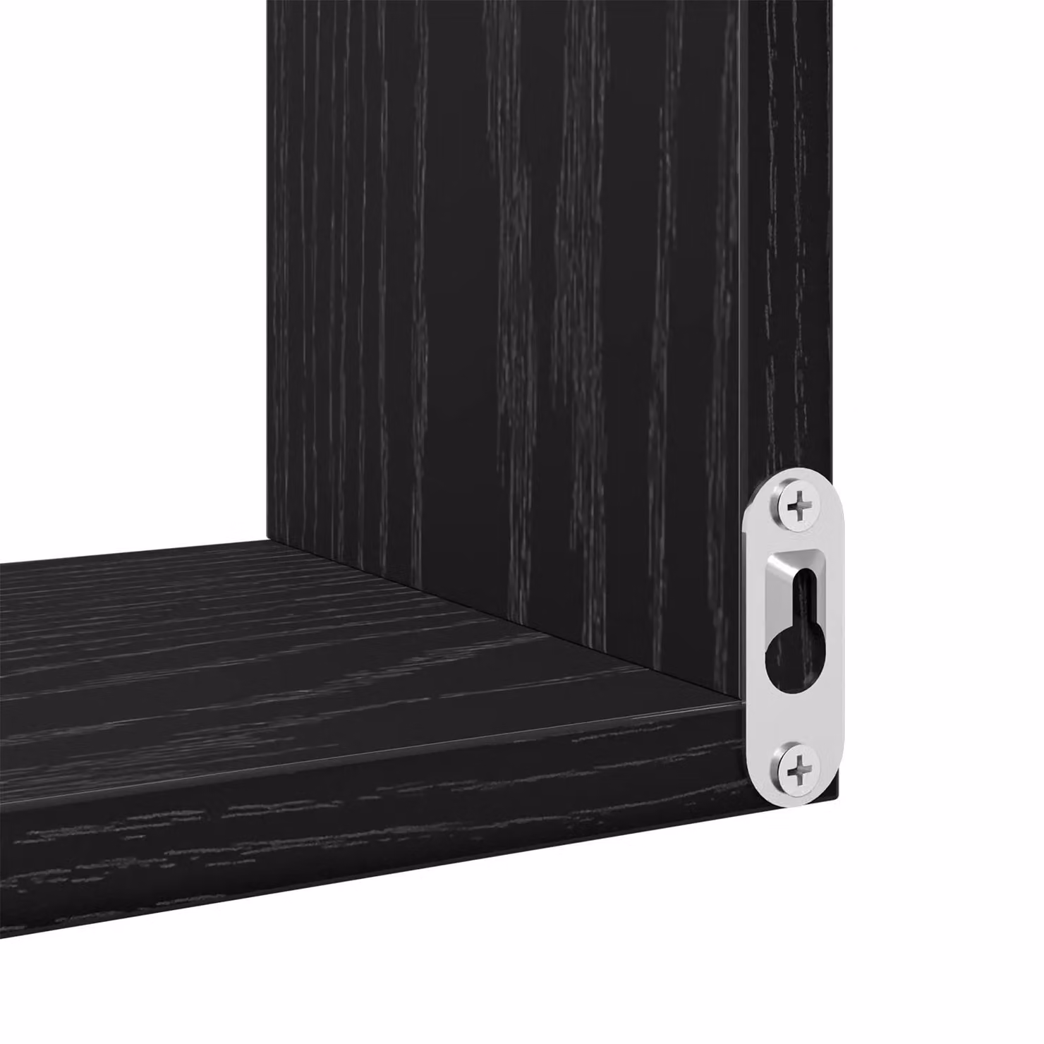Berkfield Home Black Oak Corner Wall Shelves, 2 Piece Set, W/D/H: 40 x 40 x 49.5 cm – 6