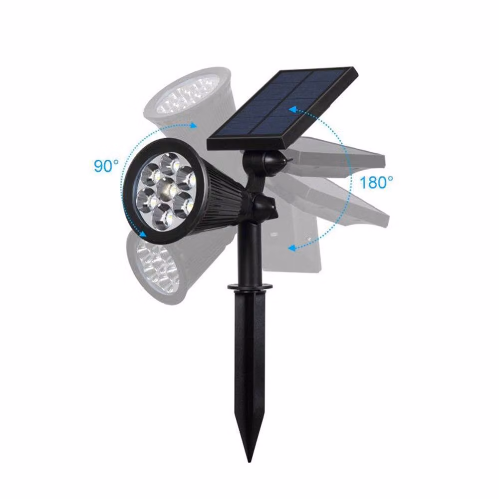 ENER-J Solar RGB Colour Changing LED Garden Spike Lights, Pack of 4, Black – 5