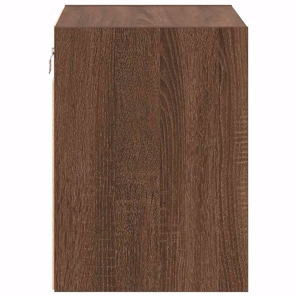 Berkfield Home Set of 2 Wall Mounted Garage Cabinets in Brown Oak Engineered Wood – 5