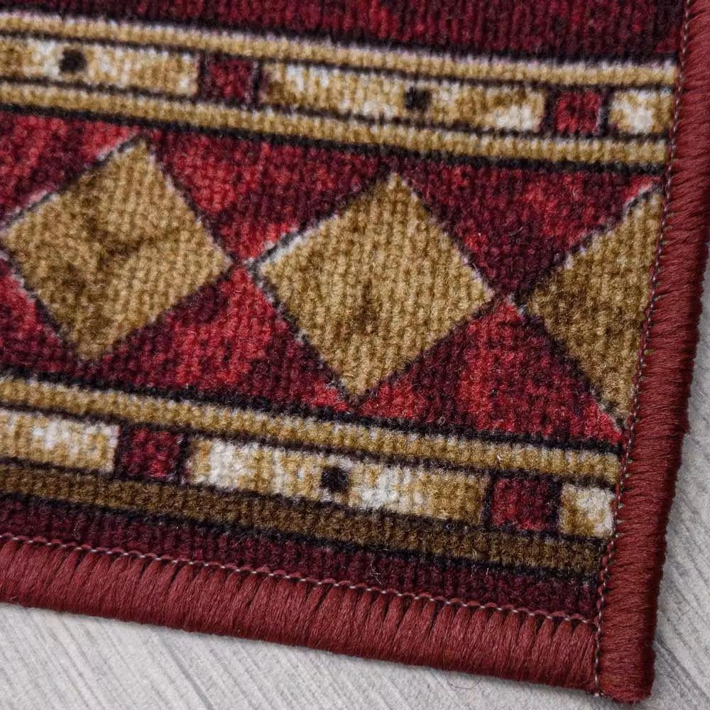 runrug Cheops Hallway Runner Rug in Red, Non-Slip and Hardwearing, W: 80 cm, L: 210 cm – 2