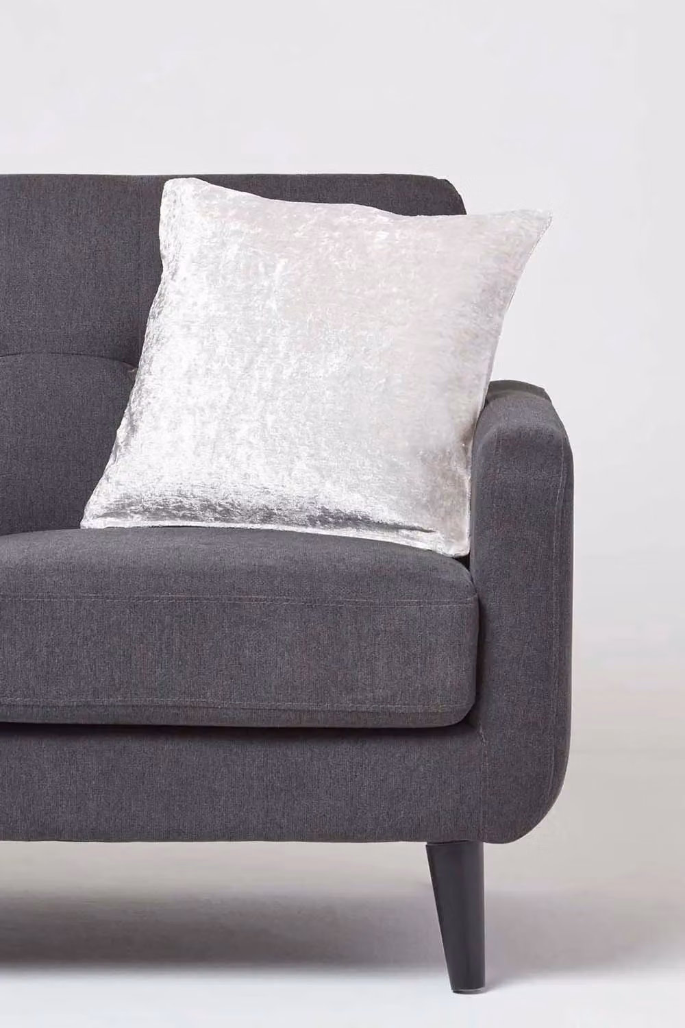 Homescapes Luxury Champagne Crushed Velvet Square Cushion Cover, W/D/H: 45 x 45 x 45 cm – 2
