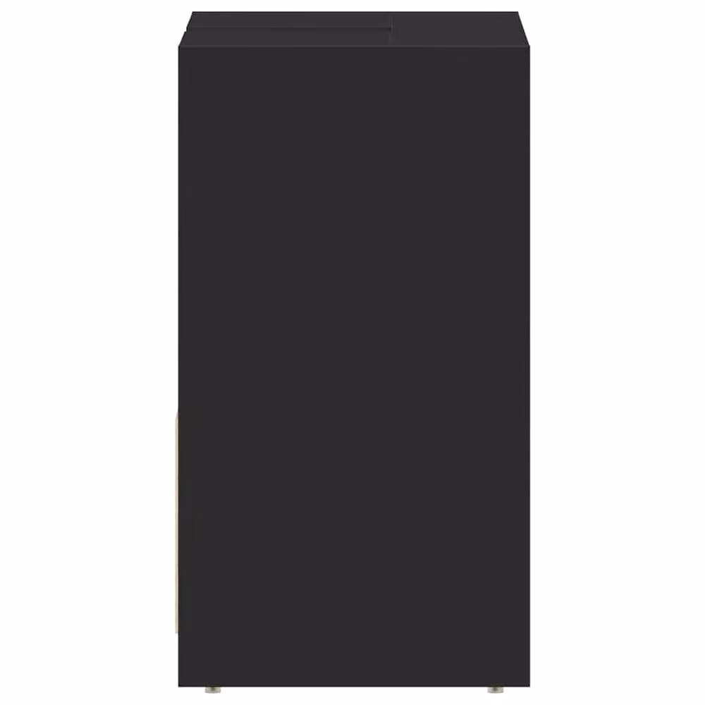 Berkfield Home Sturdy Black Wall Mounted Bathroom Cabinet W/D/H: 60 x 33 x 61 cm – 3