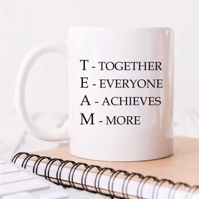 60 Second Makeover Together Everyone Achieves More Ceramic Mug in White