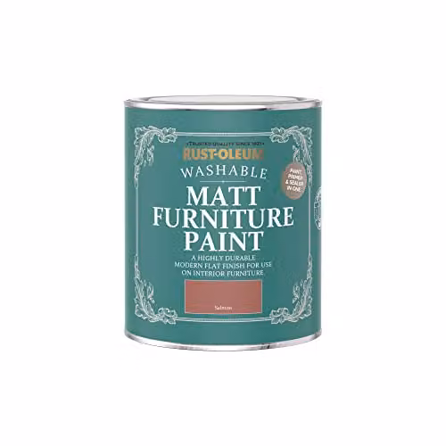 Rust-Oleum Matt Water-Based Furniture and Skirting Board Paint in Salmon Pink, 750ml – 3