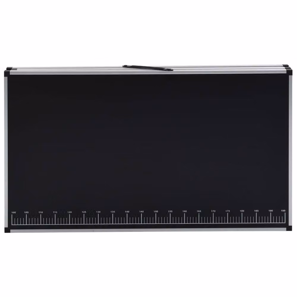 Berkfield Home Folding Pasting Table in Black MDF and Aluminium, W: 300 cm, D: 60 cm, H: 78 cm – 3