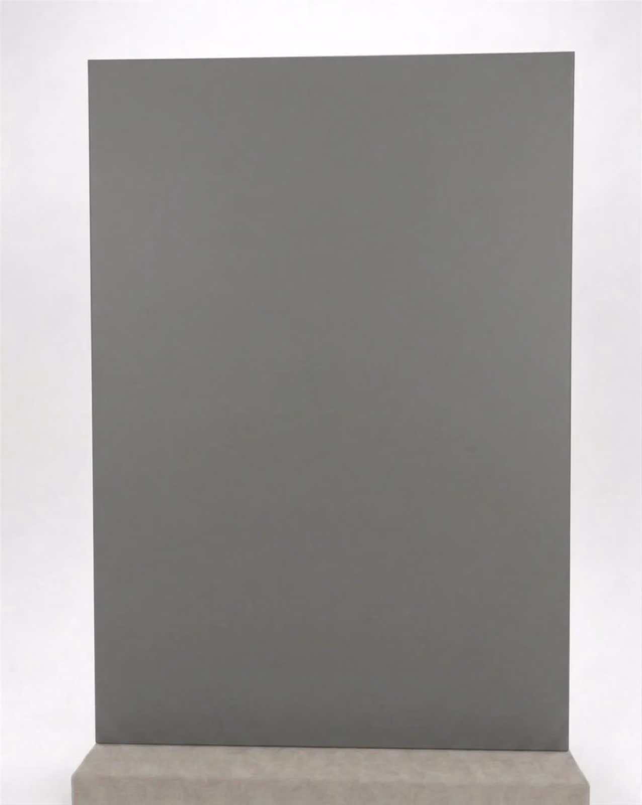 Cheap Furniture Warehouse Matt Dust Grey 18mm MFC Kitchen Cabinet Door Replacement Front, Width: 600 mm