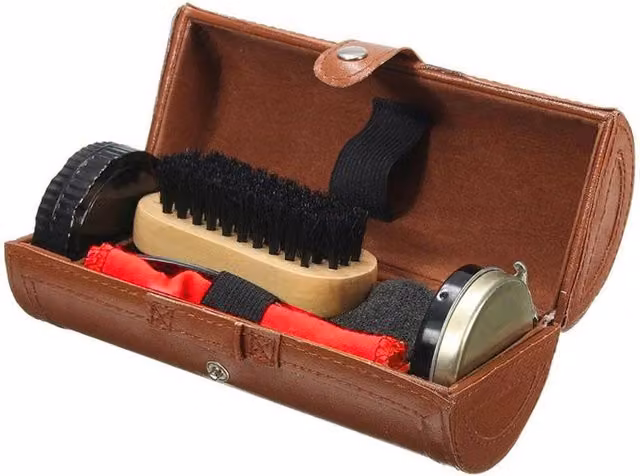 Nestlune Shoe Cleaning Care Kit Set for Brown and Black Leather, W/D/H: 100 x 15 x 15 cm – 1