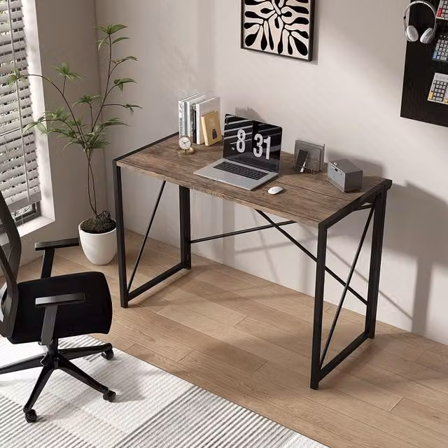MCC Direct Miami Felix Folding Writing Desk in Brown – 1