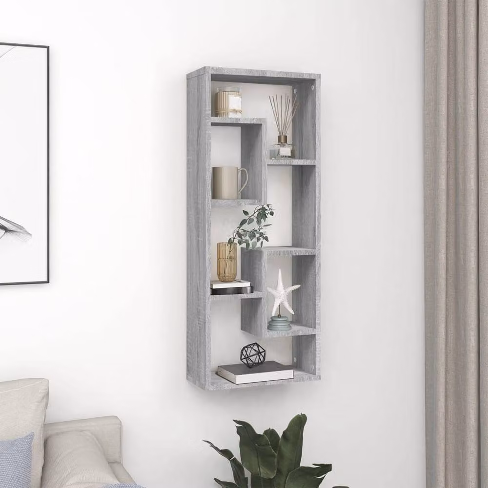 Berkfield Home Grey Sonoma Wall Shelf, W/D/H: 36 x 16 x 90 cm – 2