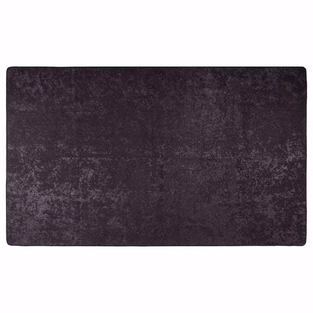 Berkfield Home Washable Anti Slip Round Rug in Anthracite and Black, Diameter: 120 cm – 1