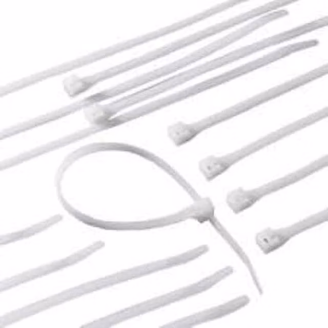 Garden Mile 10-Piece White Heavy-Duty Plastic Cable Ties Assorted Sizes