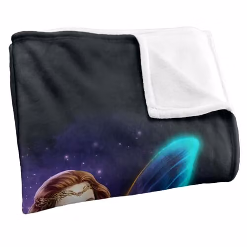 JQ Licensing En Fairy Queen Silky Touch Super Soft Fleece Throw Blanket, Multicolour, W: 91 cm, D: 147 cm – 2