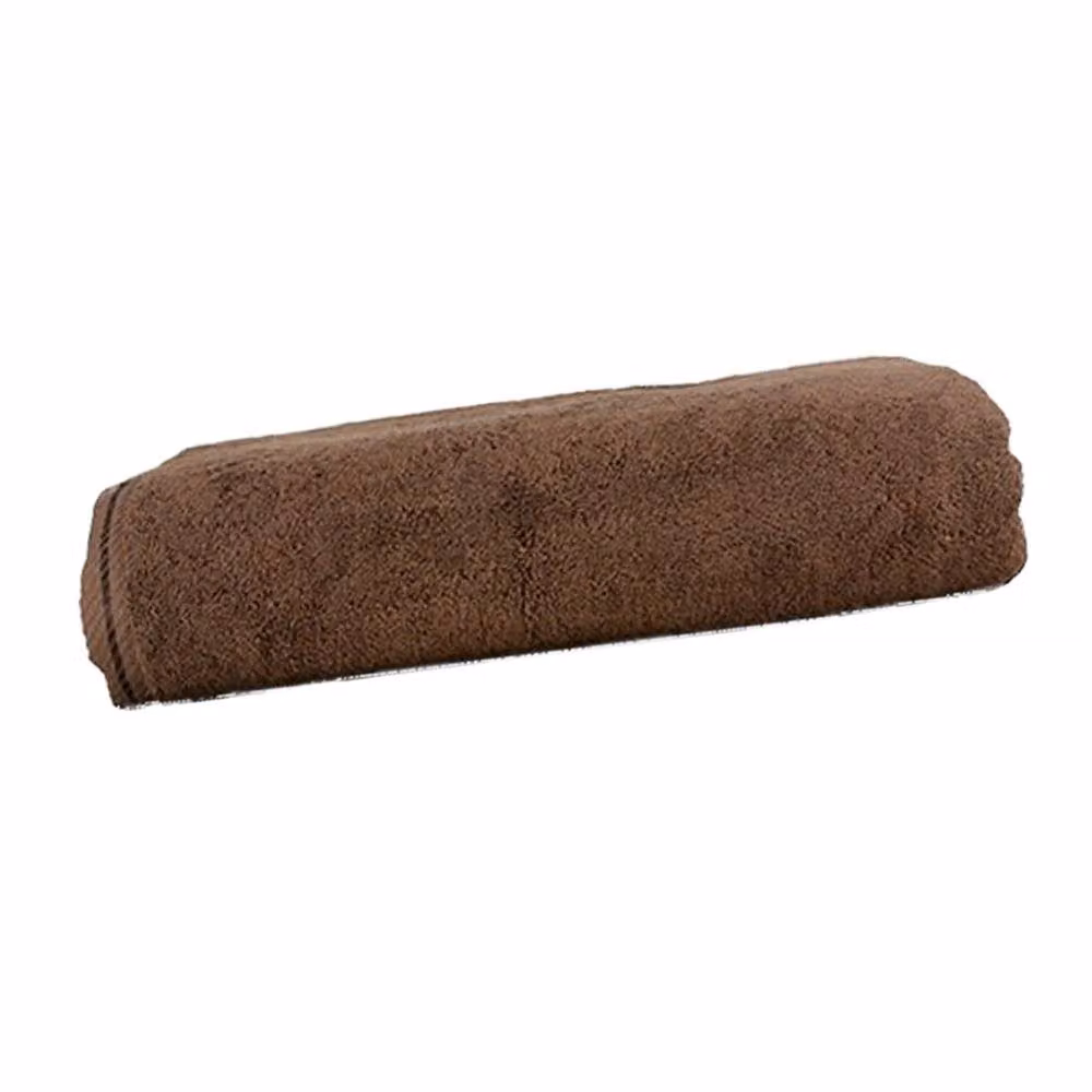 ARTG Brown Cotton Terrycloth Beach Towel with Border – 2