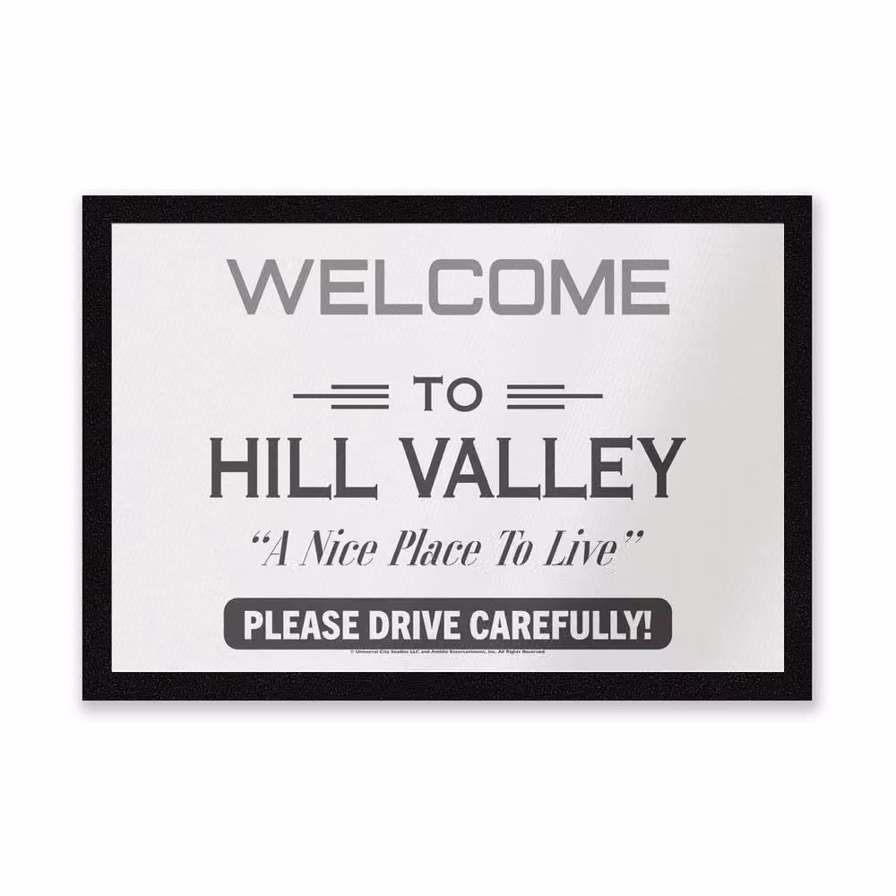 Zavvi Back To The Future Hill Valley Coir Doormat, Multicolour, W: 60 cm, D: 40 cm – 2
