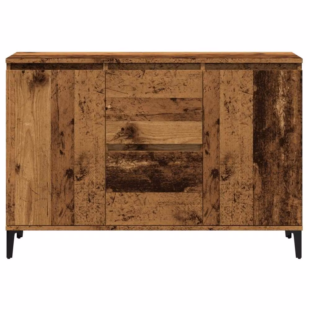 Berkfield Home Old Wood Sideboard in Brown, W/D/H: 102 x 35 x 70 cm – 4